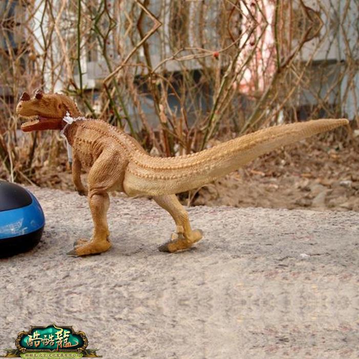 角鼻龙仿真恐龙模型美国safari进口正品角冠龙幼儿园儿童玩具教具